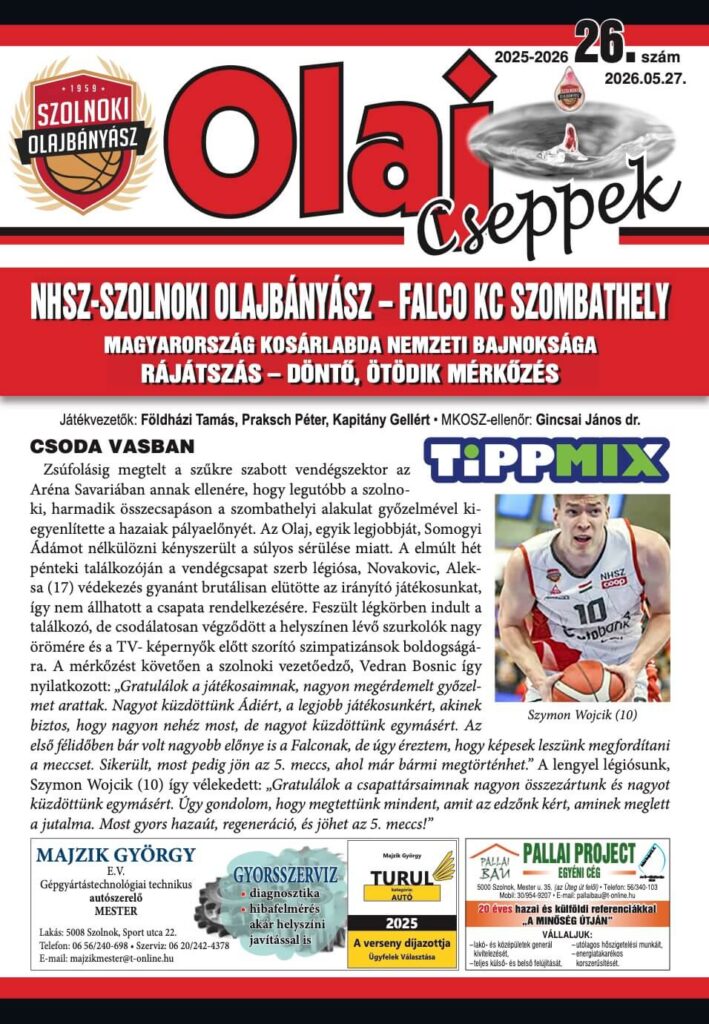 Olaj Cseppek 2025-26/26