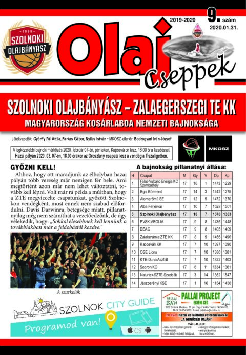 Olaj Cseppek 2019-20/9