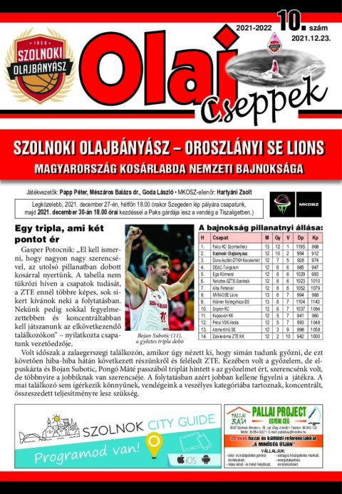 Olaj Cseppek 2021-22/10
