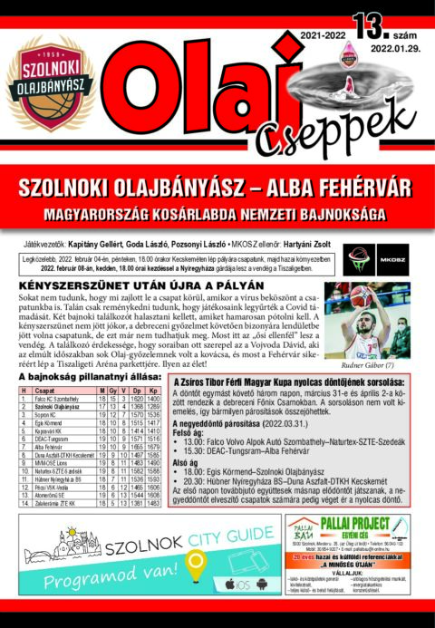 Olaj Cseppek 2021-22/13
