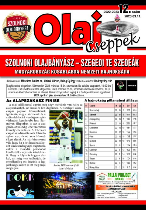 Olaj Cseppek 2022-23/12