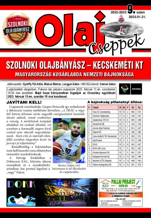 Olaj Cseppek 2022-23/9