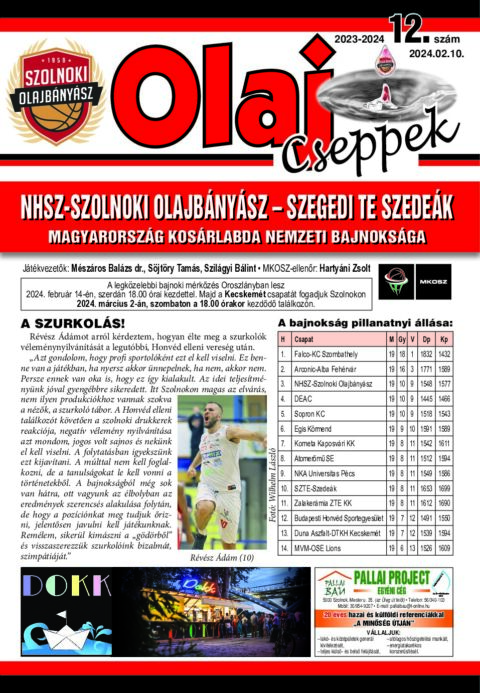 Olaj Cseppek 2023-24/12
