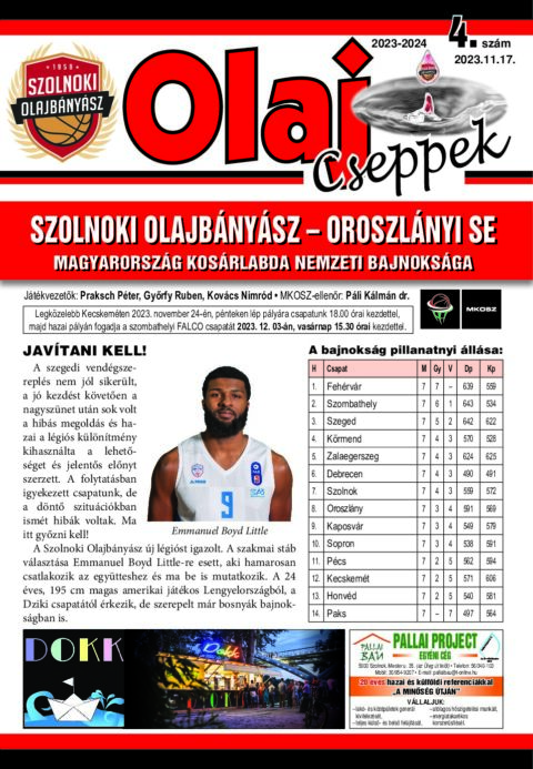 Olaj Cseppek 2023-24/4