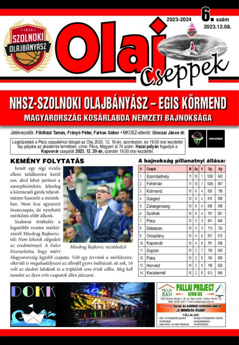 Olaj Cseppek 2023-24/6