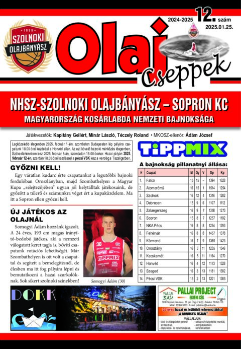 Olaj Cseppek 2024-25/12