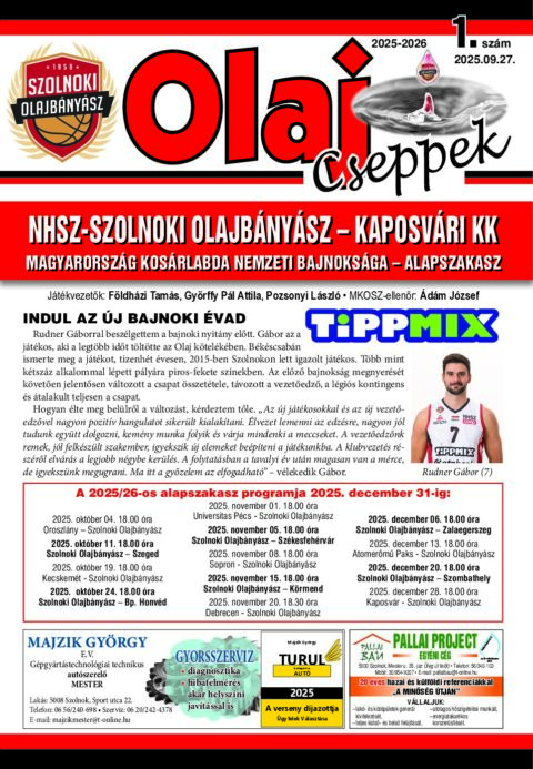 Olaj Cseppek 2025-26/1