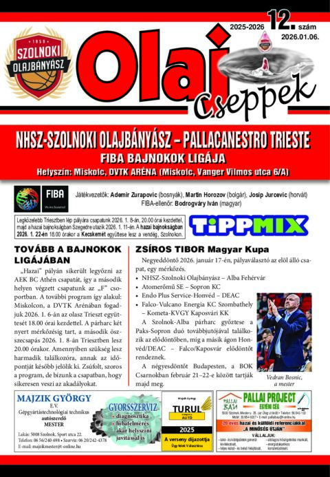 Olaj Cseppek 2025-26/12