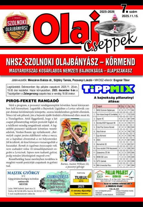 Olaj Cseppek 2025-26/7
