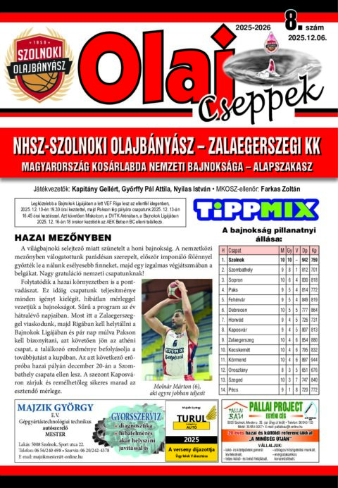 Olaj Cseppek 2025-26/8