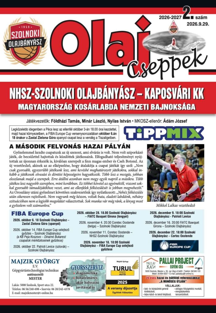 Olaj Cseppek 2026-27/2