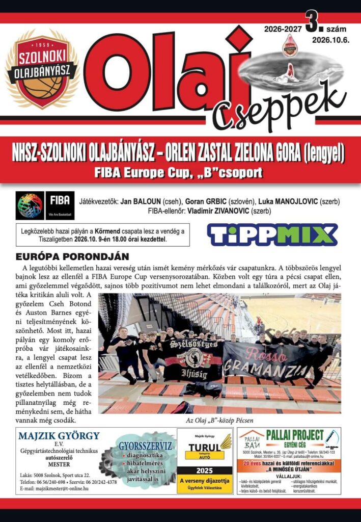 Olaj Cseppek 2026-27/3